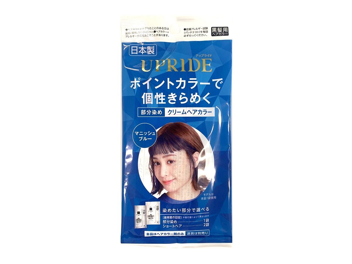 UPRIDE クリームヘアカラー マニッシュブルー - 100均 通販