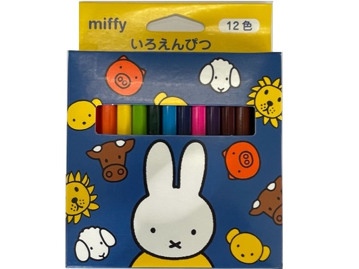 ミッフィーミニ色鉛筆１２色 - ダイソーネットストア【公式】