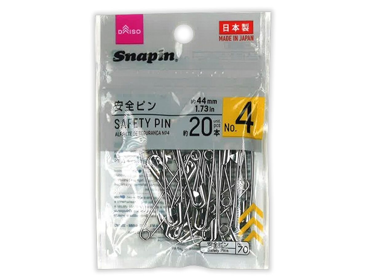 安全 ピン ダイソー