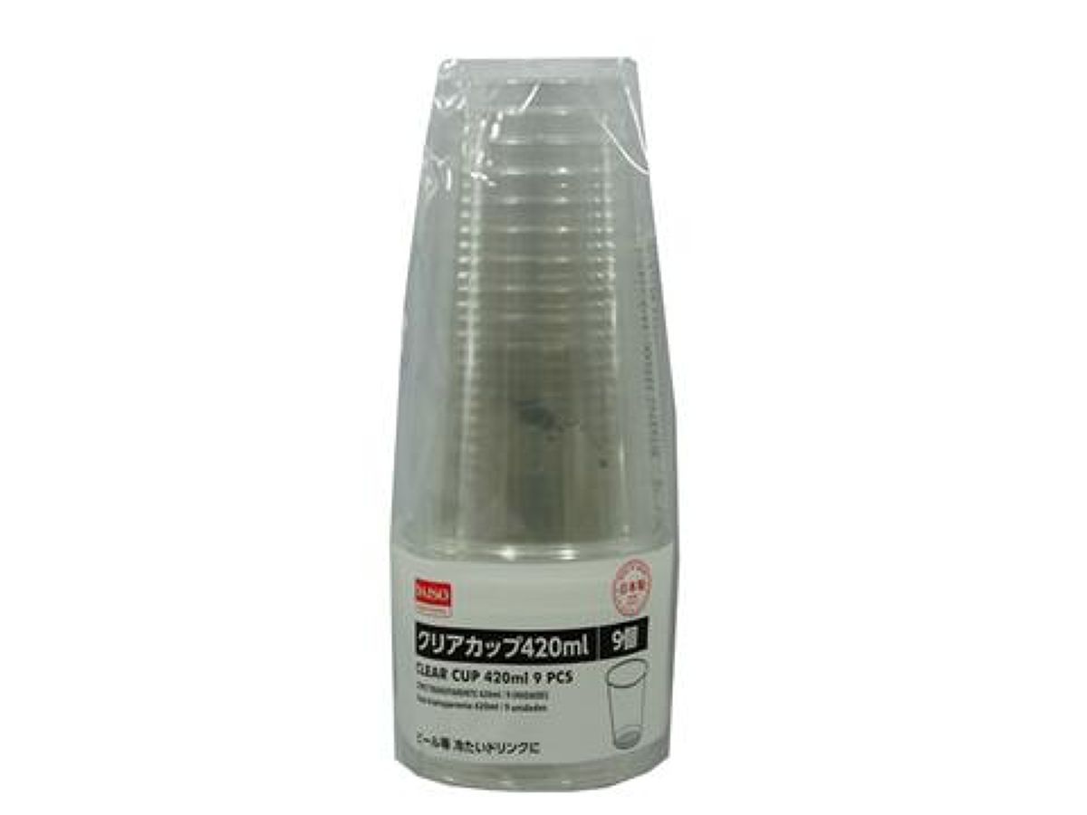 クリアカップ４２０ｍｌ ９個入 | 【公式】DAISO（ダイソー）ネットストア