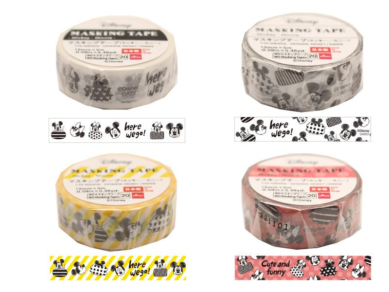 マスキングテープ（ミッキー／ミニー） - 100均 通販 ダイソーネット