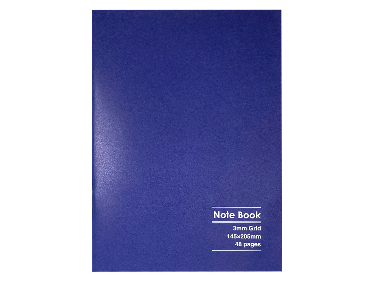 青色　ノート レトロカラーノート（A5、3mmグリッド罫、48ページ、ネイビー