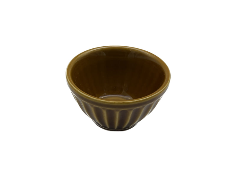 小鉢（菊、約８．５ｃｍ、ブラウン）