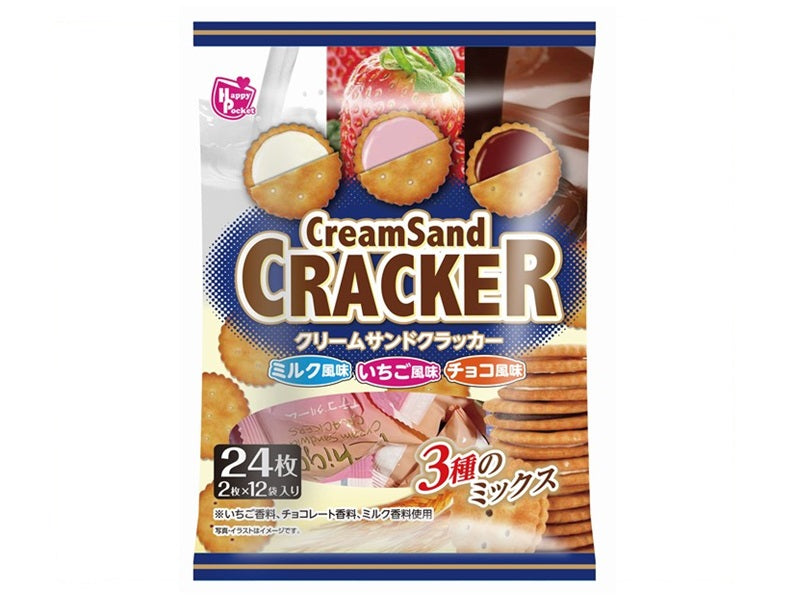 ハッピーポケット クリームサンドクラッカー 2枚×12袋 - 100均 通販