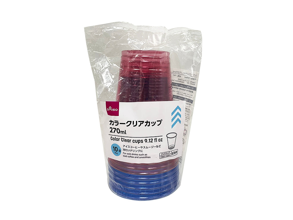 カラークリアカップ（10個） - 100均 通販 ダイソーネットストア【公式】