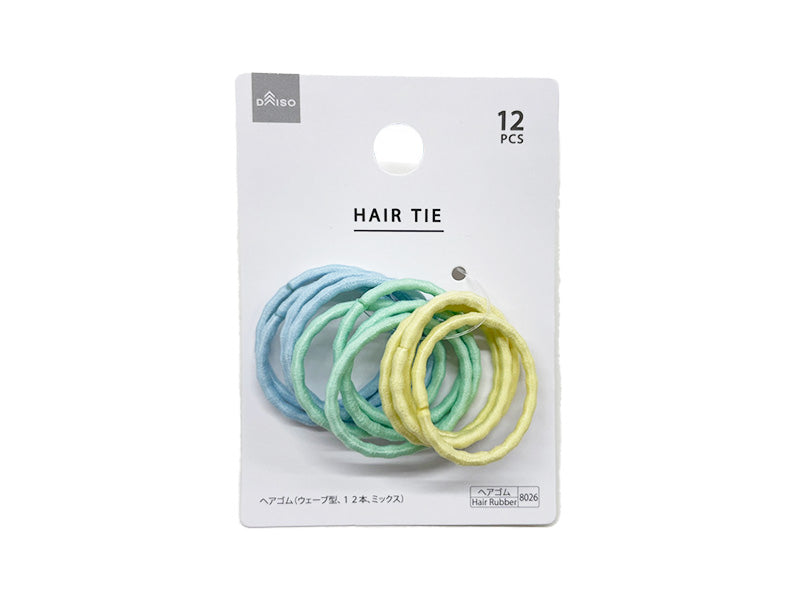 ヘアゴム（ウェーブ型、12本、ミックス） - 100均 通販 ダイソー