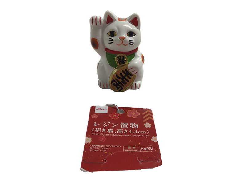 レジン置物（招き猫、高さ４．４ｃｍ）