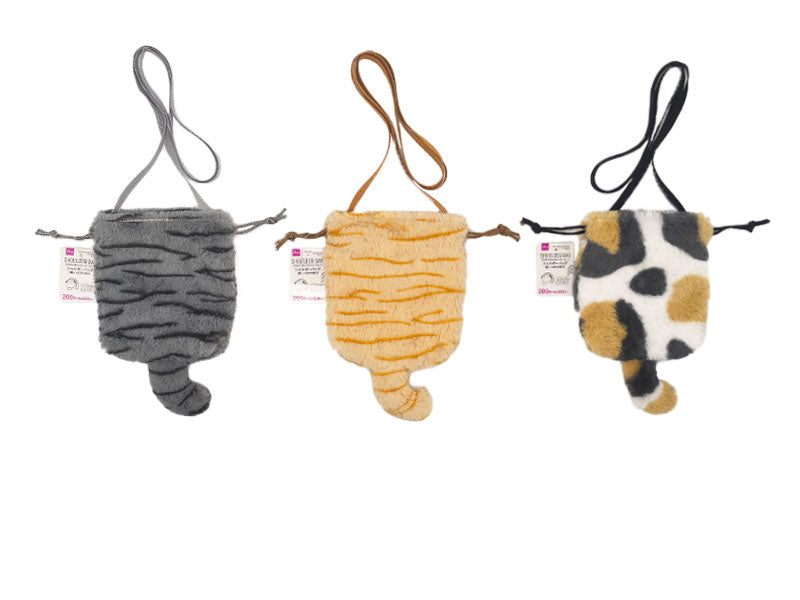 猫しっぽ付巾着ショルダーバッグ（Ｂ）