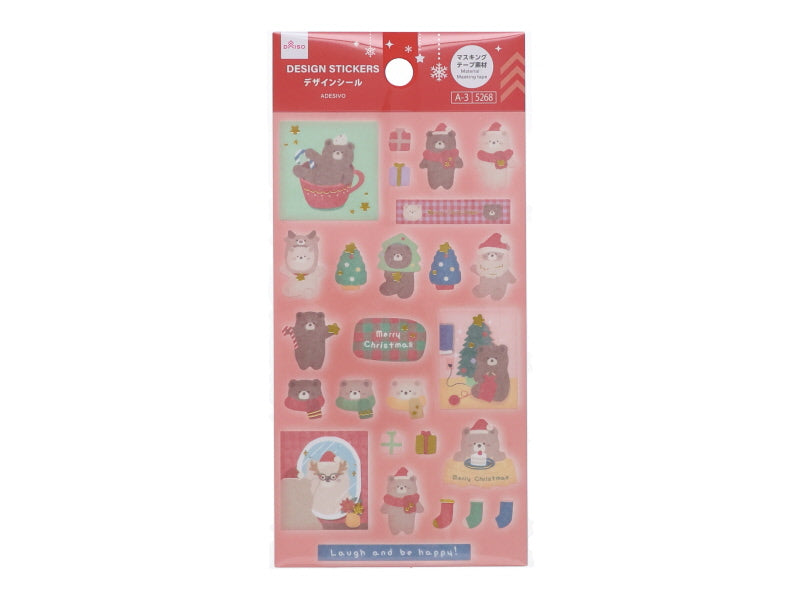 デザインシール（クリスマス、クマ）