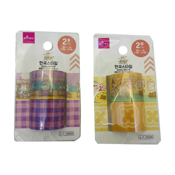 マスキングテープ（韓国スタイルラビットオンニ、2個） - 100均 通販