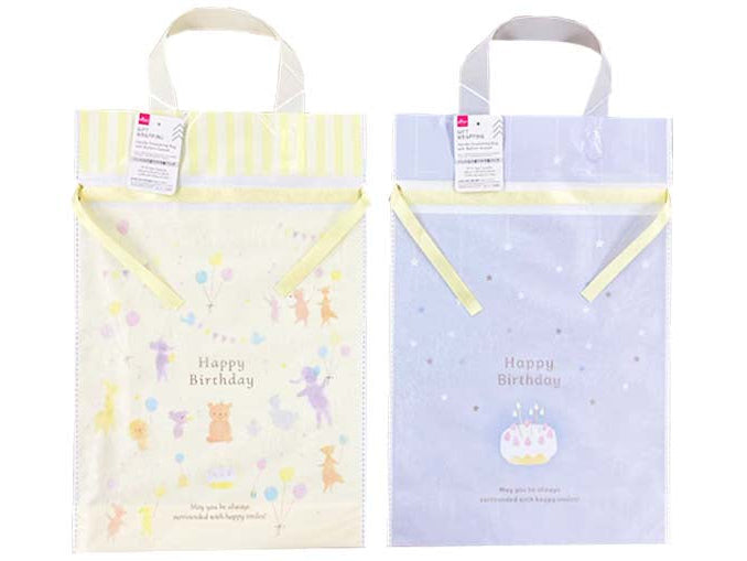ハンドル付底マチ巾着バッグ（キッズバースデー）