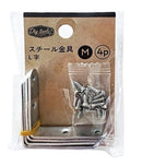 スチール金具　Ｌ字　Ｍ　４Ｐ　ＤＡＴ－１１－１