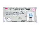 コンパクトな包装のごみ袋（半透明、２６枚）４５Ｌ