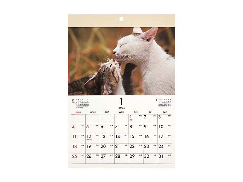 ２０２６年フォトカレンダー（Ａ４、猫）