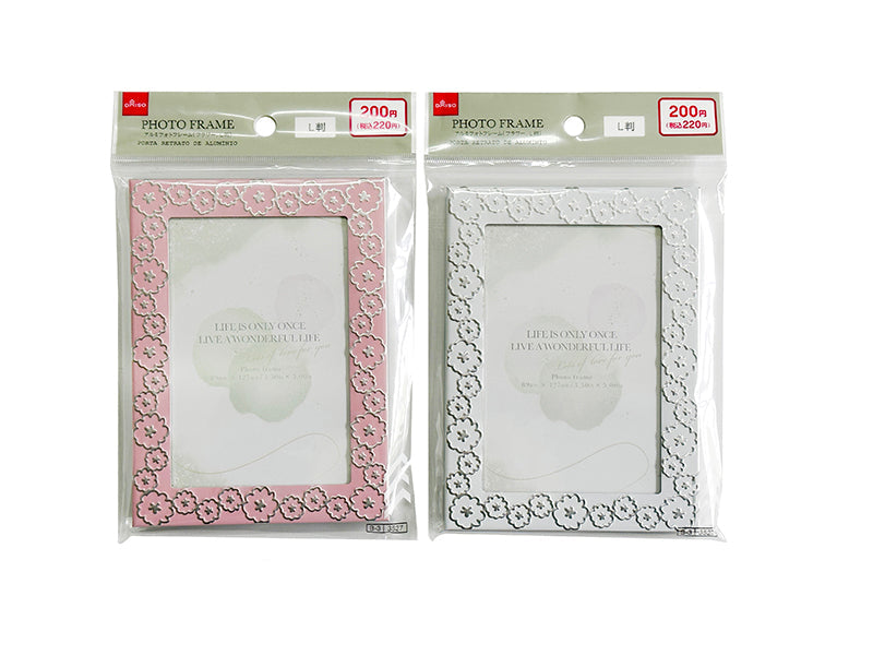 アルミフォトフレーム（フラワー、Ｌ判）