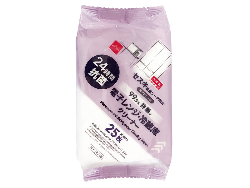 電子レンジ・冷蔵庫クリーナー（２５枚、２４抗菌）