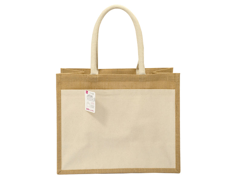 コットンポケット付ジュートバッグ