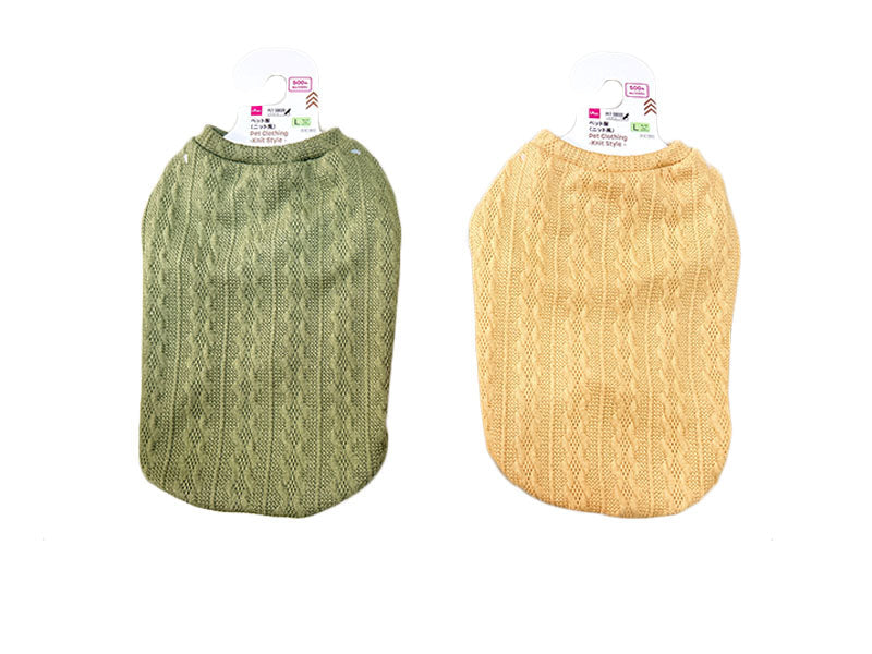 ペット服（ニット風、Ｌ）