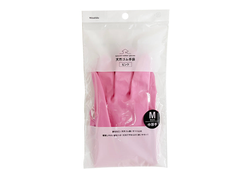 天然ゴム手袋Ｍサイズ　中厚手タイプ