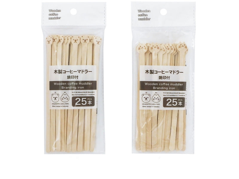 木製コーヒーマドラー　焼印付