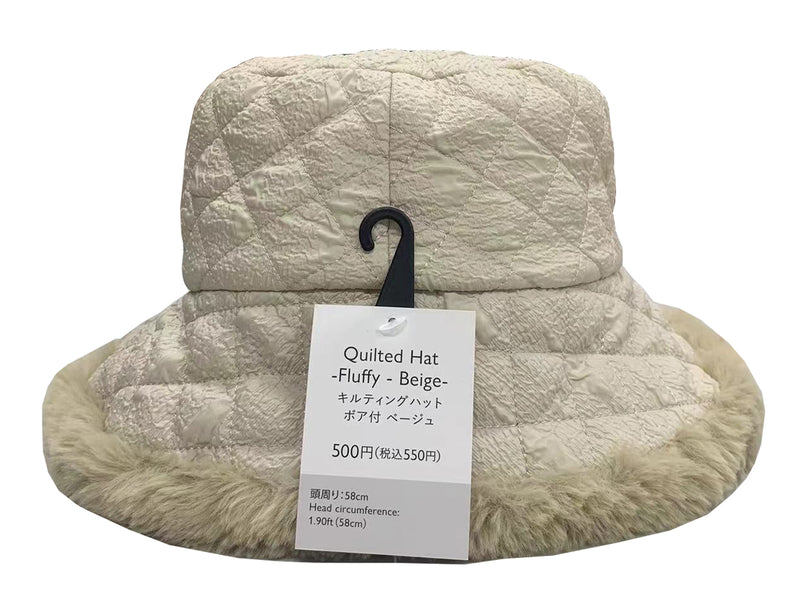 キルティングハット（ボア付、ＢＥ）