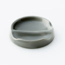 お箸とカトラリーがおける美濃焼の豆皿（グレー）