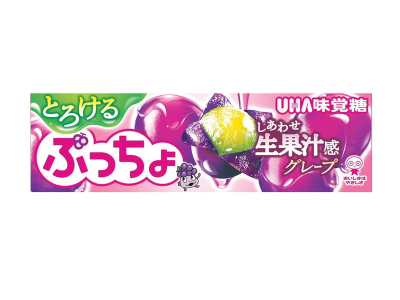 ＵＨＡ味覚糖　ぷっちょスティック　とろけるグレープ　１０粒