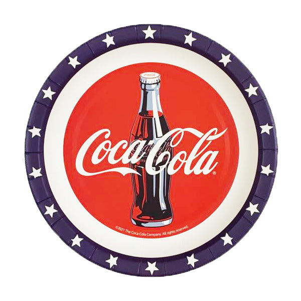 紙皿（コカ・コーラ、直径１８ｃｍ、１２枚） - ダイソーネット