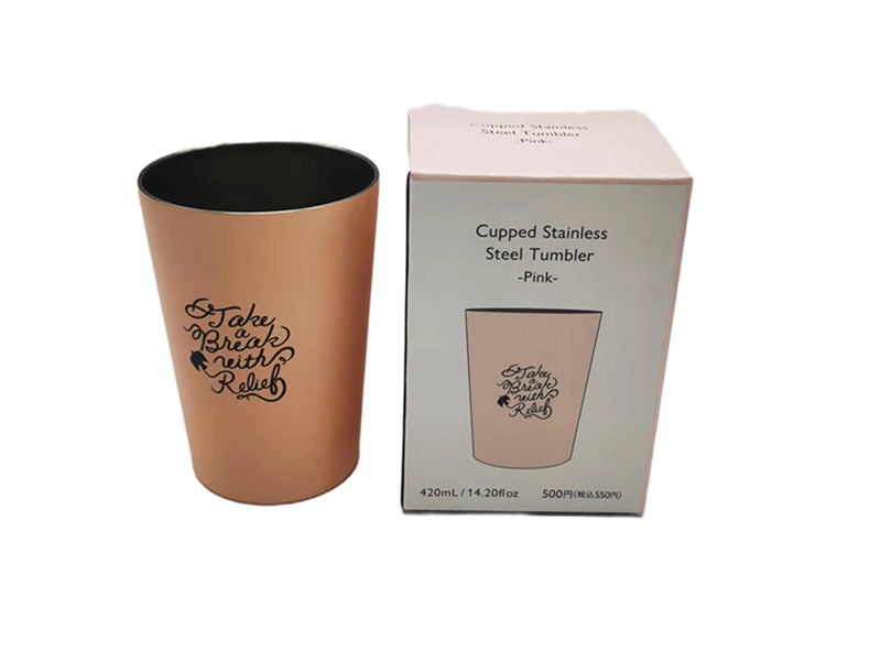 カップインステンレスタンブラー（ピンク）