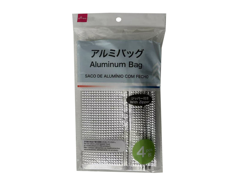 ジッパー付アルミバッグ（４枚）