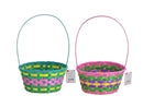 イースター竹バスケット（取っ手付、カラーＢ）