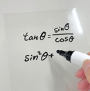 ホワイトボードシート（裏面粘着タイプ、クリア）