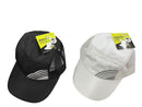 スポーツキャップ（部分メッシュ、反射プリント付）