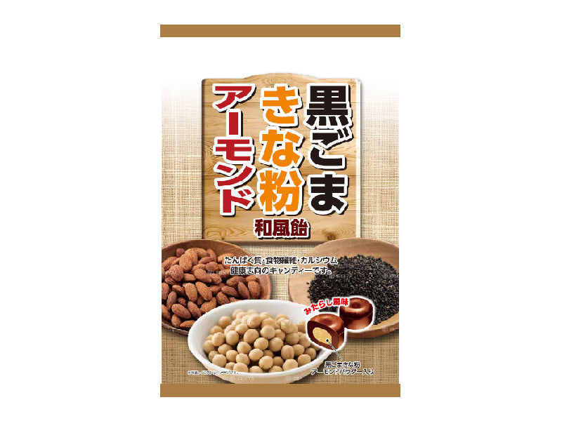 大阪屋製菓　黒ゴマきな粉アーモンド　和風飴　６０ｇ