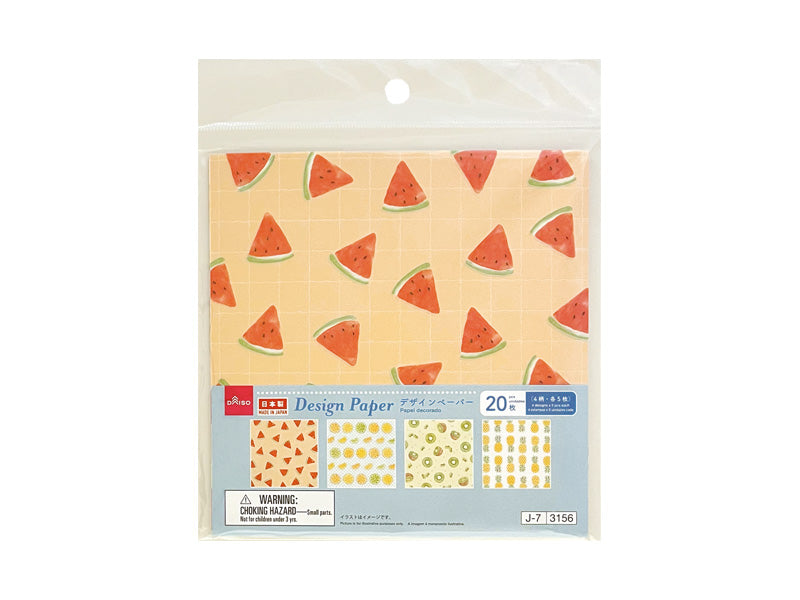 デザインペーパー（夏柄、フルーツ）