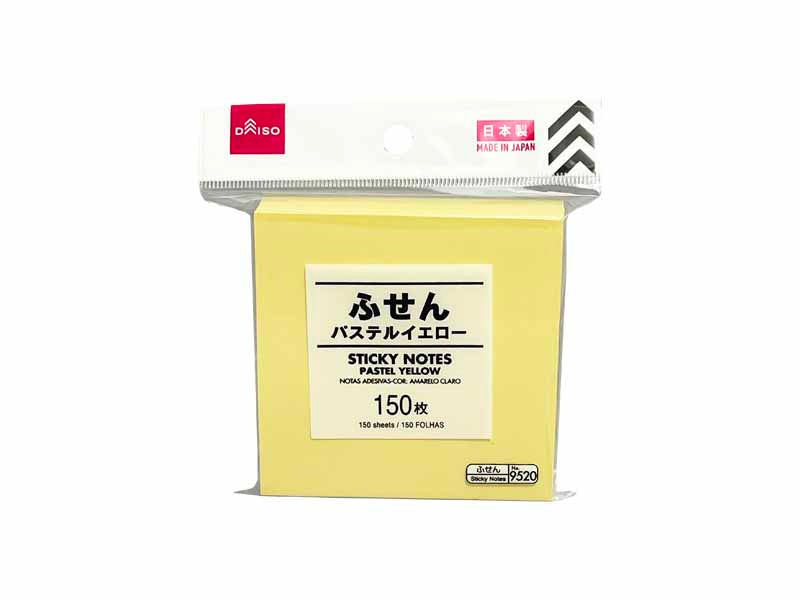 ふせん（１５０枚、パステルイエロー）