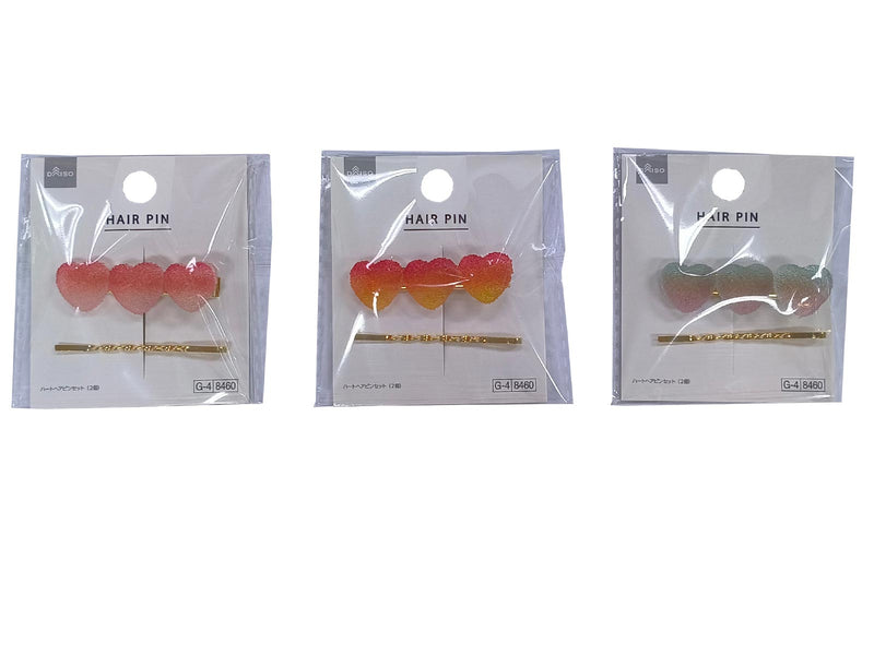 ハートヘアピンセット（２個）