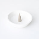 お香立て（珪藻土配合、小皿・お香立てセット、白）