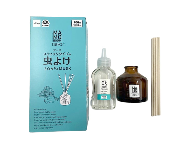 マモルームエッセンス　スティックタイプの虫よけ　ソープ＆ムスク７０ｍＬ