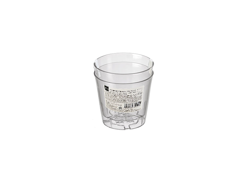 クリア植木鉢（２個、円形）３号、９ｃｍ