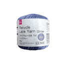 リサイクルレース糸（＃２０太、ラメ、ヘイズブルー）