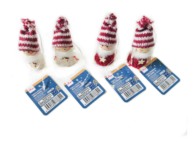 ファブリックオーナメント（ミニサンタ、Ａ）