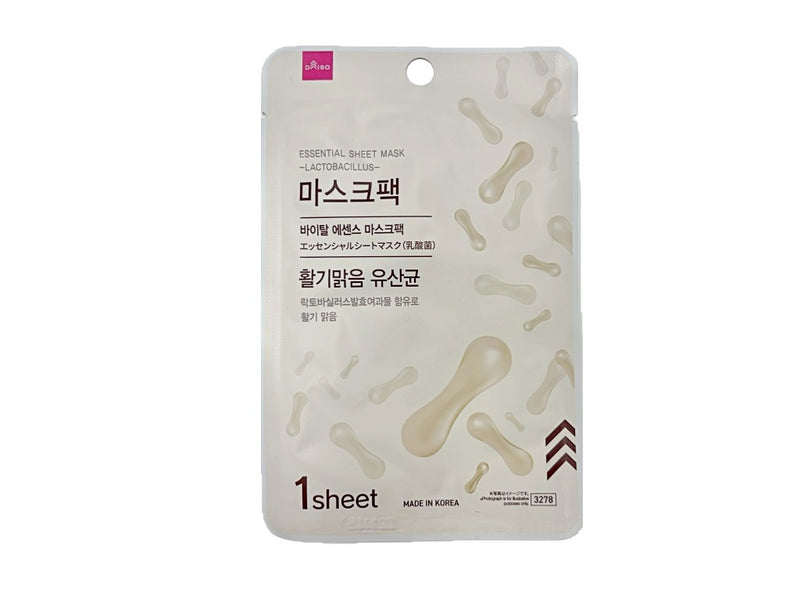 エッセンシャルシートマスク（乳酸菌）２３ｇ