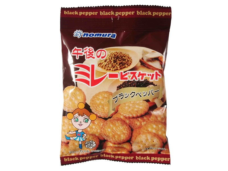 野村煎豆加工店　午後のミレービスケット　ブラックペッパー　７０ｇ