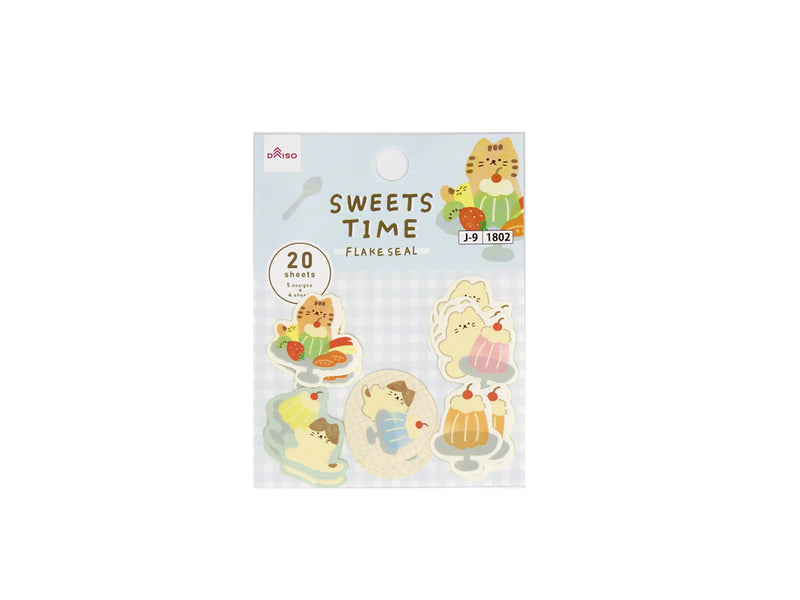 フレークシール（Ｓｗｅｅｔ　Ａｎｉｍａｌｓ、ネコ、２）