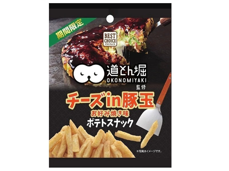 ケイ・エスカンパニィー　道とん堀ポテトスナックチーズｉｎ豚玉お好み焼き味　３５ｇ