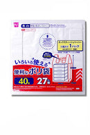 便利なポリ袋（乳白、４０号、２７枚）