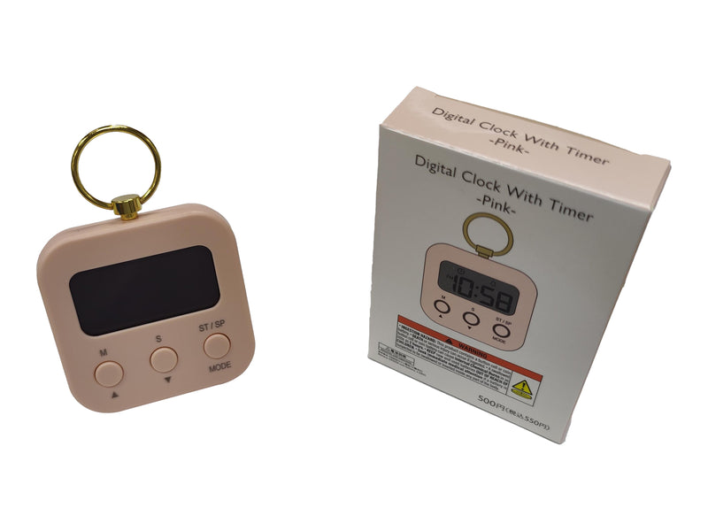 タイマー付デジタル時計（ＰＫ）