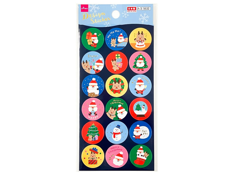 シール（クリスマス、サンタ＆トナカイ２）