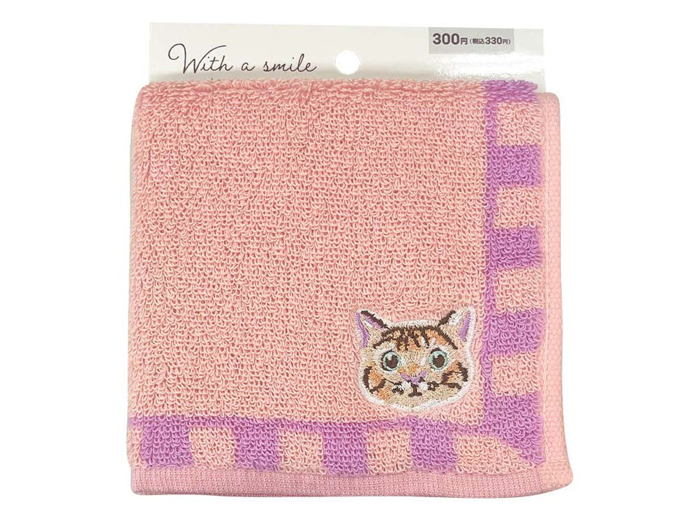 ミニタオル フレームねこ刺繍 - スリーピーネットストア通販【公式】